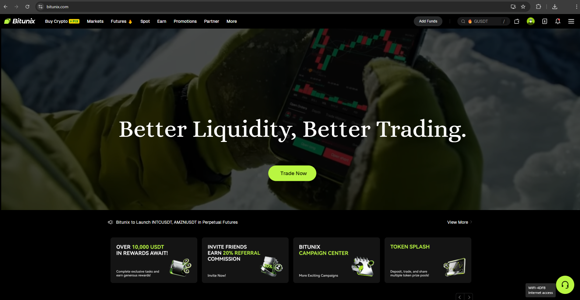 Bitunix Exchange Trading Platform