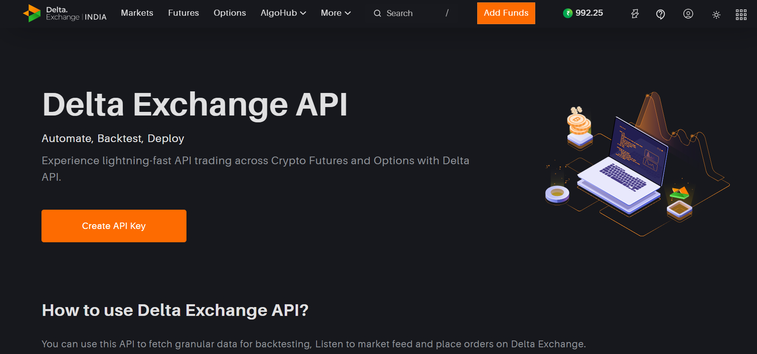 Delta Exchange API Hub